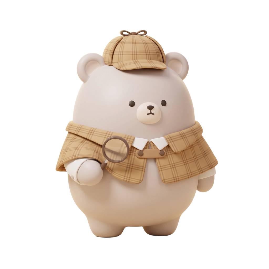 Snoop the detective bear